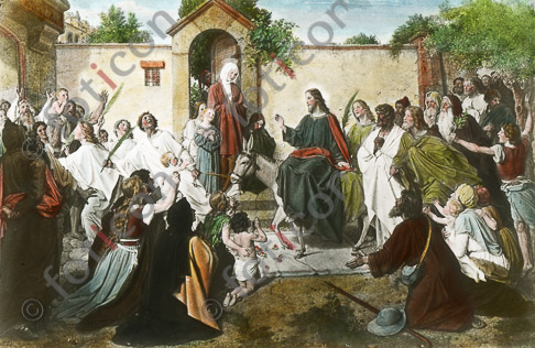 Einzug Christi in Jerusalem | The Entry of Christ into Jerusalem - Foto simon-134-035-2.jpg | foticon.de - Bilddatenbank für Motive aus Geschichte und Kultur